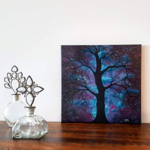 Starry Night Tree - Acrylic